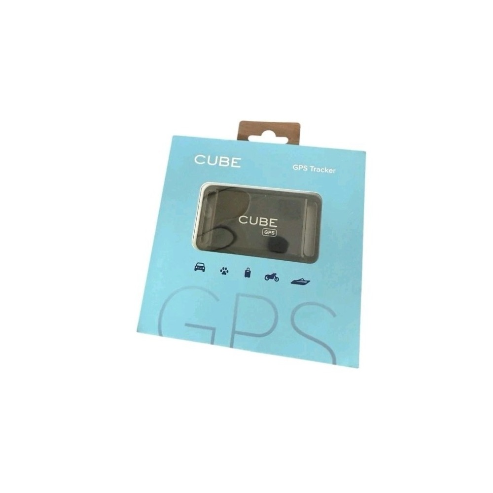 Cube GPS Tracker with Collar attachments , Waterproof, Real-Time Tracking